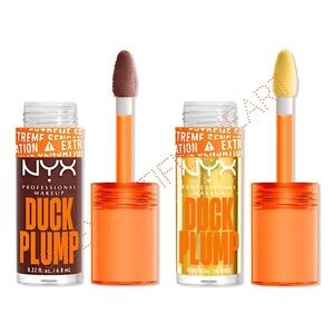 NYX Professional Makeup Duck Plump High Pigment Lip Plumping Gloss Duo, 2 x 7 ml